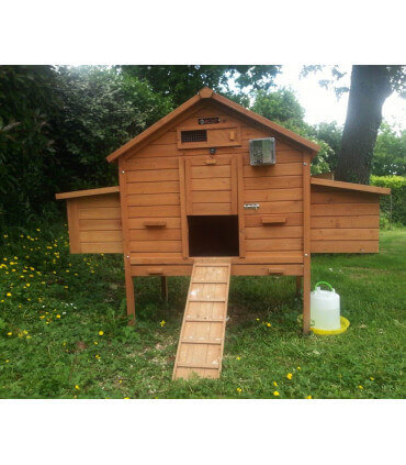 poulailler 2 pondoir et  portier electronique