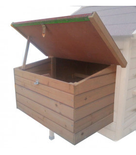 pondoir bois taille L 2 nids pour poulailler design