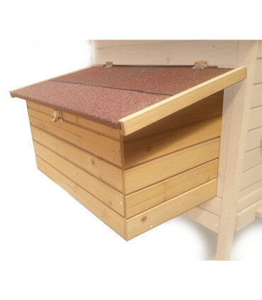 pondoir bois taille L 2 nids pour poulailler design