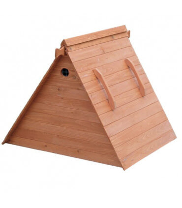 petit poulailler 3/4 poules bois mobile pour 4 poules