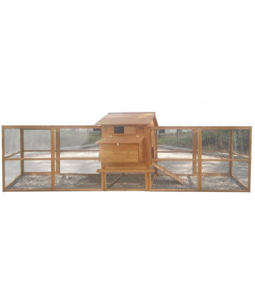 Family Cot'Age poulailler double volière