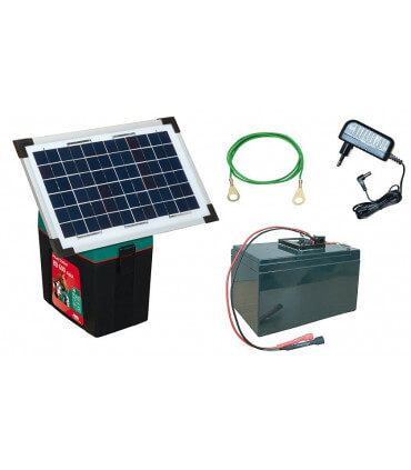 Electrificateur avec panneau solaire pour enclos à volailles