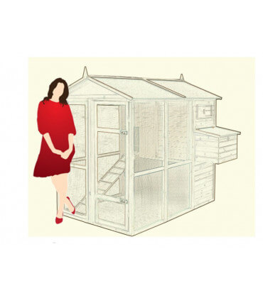 Acheter un grand poulailler holly woody taille réelle. veritable poulailler deluxe