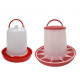 mangeoire volaille plastique 6kg et abreuvoir siphoïde 6l