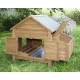 Grand pondoir XXL pour poulailler bois Emie-lit et perchoirs offerts. Convient pour 6/8 pondeuses.