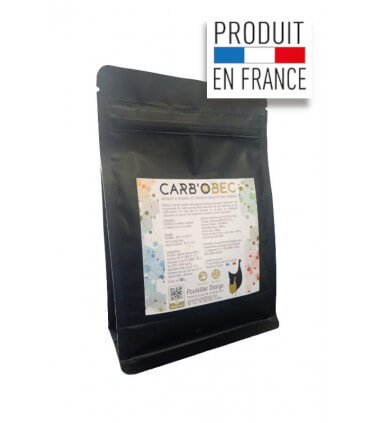 charbon vegetal en poudre complément alimentaire et soin digestif des poules.