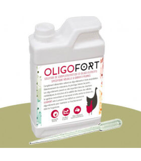 OLIGOFORT, soin complément en oligo elements pour les poules pondeuses et d'ornement.