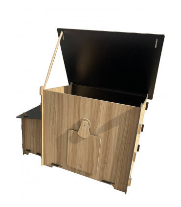 Poulailler 4 poules, design en plaques innovantes HPL.