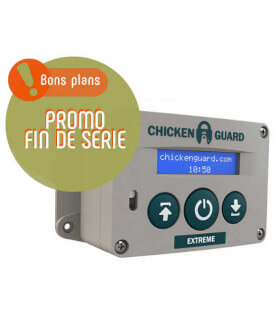 Chickenguard extreme portier électronique de porte de  poulailler lourdes 2 kg.