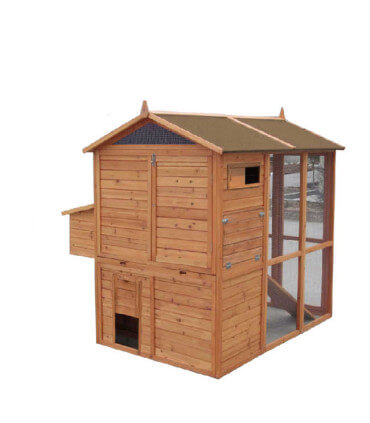 Grand poulailler XL pour 6 à 8 poules avec enclos couvert. Super promo fin de série pour le black Friday.