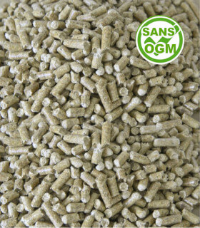 Granulés pour l'alimentation complete des canards et petites oies de basse-cour.