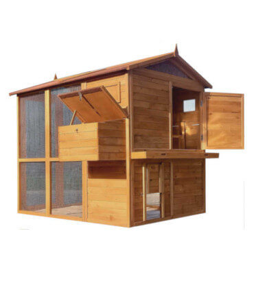 Grand poulailler deluxe  6/8 poules grand enclos grillagé couvert. bien aéré grand confort des poules.