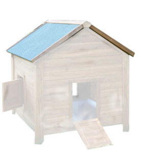 Pan de toit bitume pour toiture de poulailler emie-lit.