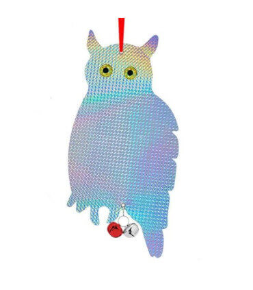 silhouette de chouette pour effaroucher les oiseaux. Effraie les moineaux du poulailler.