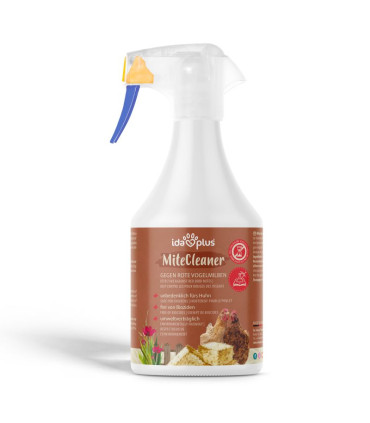 idaplus- MiteCleaner, anti-pou rouge en spray limite l'invasion des poux dans le poulailler