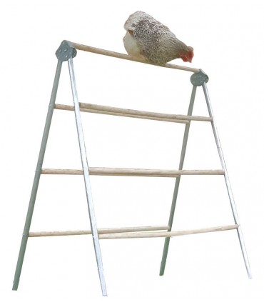 Stucture support de 7 perchoirs pour les poules. idéal volière poulailler ou enclos.
