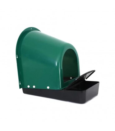 Pondoir mural plastique, nid de poules grand format, avec réservoir protection des oeufs.