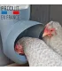 cocobol, mangeoire poules a suspendre, anti-rats, anti gaspillage et anti-oiseaux.