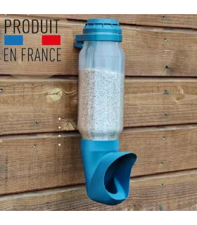cocobol, mangeoire poules a suspendre, anti-rats, anti gaspillage et anti-oiseaux.