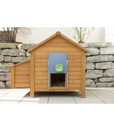 Kit porte et moteur pour poulailler avec trappe guillotine solaire et programmable