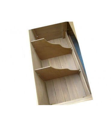 Poulailler design en bois XL grand pondoir avec 3 grands nids.