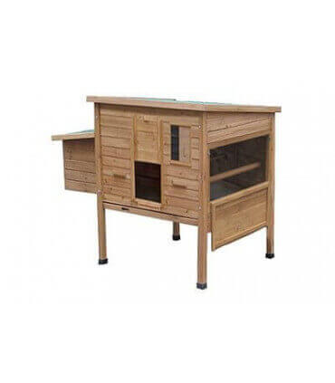 Poulailler bois  6/8 poules, sur pilotis, porte motorisables, intérieur aménagé.